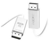 Cable de fibra óptica Displayport 2.1 de 3.3 pies, cable DP 2.1 [16K30Hz 8K60Hz 4K240Hz], cable de puerto de visualización súper flexible AOC compatible con UHBR10/HDR/HDCP/DSC 1.2a/FreeSync G-Sync