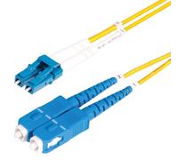 Cable De Fibra Óptica Dúplex LSOH LC-SC UPC 9/125µM Modo Único, 50M