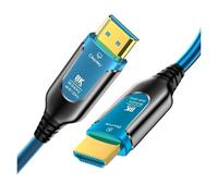 Cable De Fibra Óptica HDMI Blindado 8K 48Gbps 60Hz 120Hz Armadura Velocidad 2,1 Dinámico HDR EARC HDCP For HD TV Box(10m)