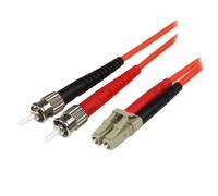 StarTech.com Cable Adaptador de Red de 1m Multimodo Dúplex Fibra Óptica LC-ST 50/125 - Patch Duplex