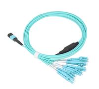Cable de Fibra Óptica MPO-LC, Parche OM4 12 Núcleos, 100G Alta Velocidad para Centros de Datos, Cubierta PVC LSZH, 850nm 1310nm Longitud de Onda