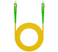 Nanocable Cable de Fibra Óptica G657A2 10.20.0001 SC/APC-SC/APC Monomodo Simplex LSZH 1 m Amarillo