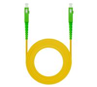 Cable de Fibra Óptica NanoCable SC/APC-SC/APC Monomodo Simplex LSZH 20 M Amarillo