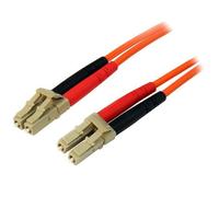 Cable de fibra óptica StarTech 15m LC-LC OM2 multimodo dúplex LSZH naranja
