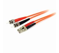 Cable de fibra óptica Startech FIBLCST1 LC a ST dúplex multimodo OM1 1m LSZH naranja