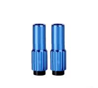 Cable de freno de bicicleta Conector de cambio de marchas Regulador de línea Ajustador Tapa de carcasa 2Pcs CNC Mecanizado Aleación de aluminio para carretera MTB Uso (azul)