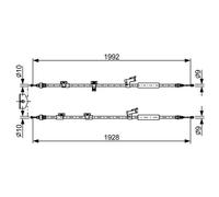 Cable de freno de mano BOSCH 1 987 482 494