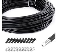 Cable de freno para bicicleta, 10 metros, diámetro de 5 mm, cable de freno para bicicleta, funda exterior con tapas finales, para bicicleta de montaña, etc., cable de repuesto para bicicleta de