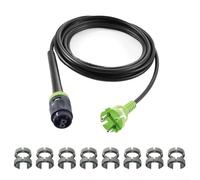 Cable de goma H05 RN-F-4 203914 (489421) con cierre de bayoneta y alivio de tensión, compatible con aspiradoras Festool y herramientas eléctricas para un cambio eficiente de herramientas (4 m)