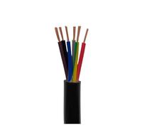 Cable de Goma H05RN-F de 1/2m, 2/3/4/5/6 núcleos, Cable de extensión de Cable de alimentación Flexible for Herramientas Applianc(6-Core 1m,1.5 mm)