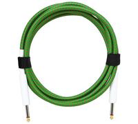 Cable de guitarra blindado de 6,35 mm macho a macho, cable de cobre con reducción de ruido para guitarras eléctricas, bajo, diseño trenzado, cable de conexión de doble cabeza recta