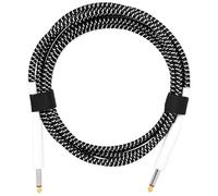 Cable de guitarra blindado de 6,35 mm macho a macho, cable de cobre con reducción de ruido para guitarras eléctricas, bajo, diseño trenzado, cable de conexión de doble cabeza recta