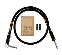 Cable de guitarra de 6,35 mm, cable de teclado de 1/4 pulgadas recto a ángulo recto, cables de instrumento, cables de sonido silenciosos