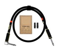 Cable de guitarra de 6,35 mm, cables de ángulo recto, pedales, amplificadores, silencioso, para guitarra eléctrica