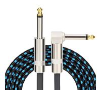 Cable de guitarra eléctrica, cable jack de audio de 6,35 mm recto - color, transmisión estable, compatible con amplificadores, guitarras y altavoces, ofrece una conexión fiable para estudios y escenas