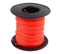 Cable de hilo redondo de 50 m, material de nailon, 2 7 mm de diámetro para desbrozadoras eléctricas, para tareas de césped y jardín
