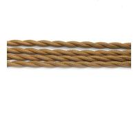 Cable de iluminación de Doble Tejido Trenzado, Cable eléctrico de Tela Trenzada Multicolor de 2 x 0,75 mm, Paquete de 5 Longitudes(Auburn,5Meter)