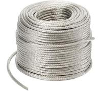 Cable de iluminación de tejido trenzado, cable fle Braided Copper Wire 10m Tinned Stranded Grounding Cable 2.5-2.8mm Diameter(2.5#Diameter:2.5mm/0.1inch)