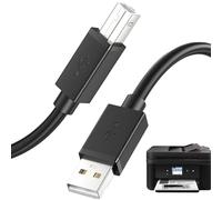 Cable de impresión genérico, cable USB, 78.74in A to B Connector, 7ft Length, High-Speed Transfer for Computer Use, Laptop Connection, Keyboard Link, Monitor Setup, Home Printing, Tasks, Device