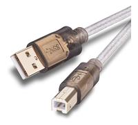 Cable de impresora 1 pie, paquete de 2 Cable de impresora y escáner USB tipo A macho a B macho de alta velocidad para HP, Canon,