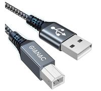 Cable de Impresora[2M] USB 2.0 Tipo A a Tipo B para HP, Epson, Canon, Brother, Escáner, Disco Duro, Fotografía Digital y Otros Dispositivos