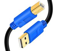 Cable de impresora USB 2.0 a USB B 4 m, cable para impresora Cable Printer HP, Canon, Lexmark, Epson, Dell, Panasonic, Scanner (4 m)
