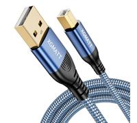 Cable de impresora USB 3M, USB A a B, cable de impresora l escáner de alta velocidad compatible con Lexmark, Dell, HP, Canon, Epson, Xerox, Brother, DAC y más, color azul