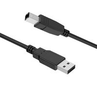 Cable de impresora USB A/B 2.0 1,5m negro