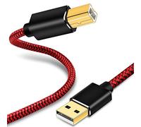 Cable de impresora USB de 8 m, cable de impresora USB Youii Premium duradero USB 2.0 tipo A macho a B macho Cable de impresora de alta velocidad para HP, Canon, Dell, Lexmark, Xerox y más.