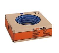 Lapp H05V-K - Cable de PVC (1 x 0,75 mm², 100 m), color azul oscuro y blanco