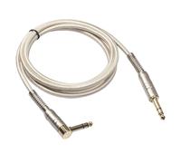 Cable de instrumento de guitarra, chapado en oro, 6,35 mm, cable de guitarra para teclados, cable recto de 1/4 pulgadas
