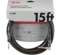 Cable de instrumento Fender Professional Series, recto/angulado, negro, 4,5 m