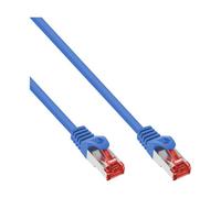 Cable de interconexión en línea S/FTP CAT.6, PIMF, azul, 0,25 m
