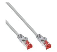 Cable de interconexión InLine®, S/FTP (PiMf), Cat.6 250MHz, PVC, CCA, gris, 0,3m