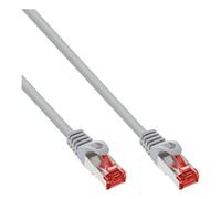 Cable de interconexión InLine®, S/FTP (PiMf), Cat.6, 250MHz, PVC, cobre, gris, 0,25 m