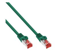 Cable de interconexión InLine®, S/FTP (PiMf), Cat.6 250MHz, PVC, cobre, verde, 1m
