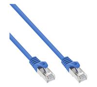 Cable de interconexión InLine®, SF/UTP, Cat.5e, azul, 1 m
