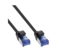 Cable de interconexión InLine® Slim, Cat.6A, S/FTP, TPE (LSZH), PoE, 1,5 m, negro