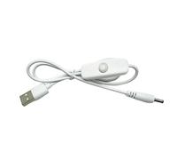 Cable de interruptor USB a CC de 3,5 x 1,35 mm, cable de carga de alimentación de 5 V, cable de carga para luz nocturna de 5 V, lámpara de escritorio, luz LED DC5V, regulador de intensidad USB, cable