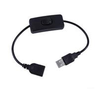 Cable de interruptor USB diseñado para tiras de luz e iluminación de inducción, fácil instalación y cableado simple para un uso cómodo (negro)