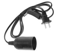 Cable de lámpara con enchufe E27 con interruptor Soporte de luz colgante Extensión de cable Portalámparas