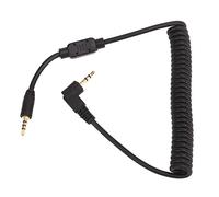 Cable de liberación del Obturador de Control Remoto de la cámara - Compatible con GF GH G L LC FZ V - Serie Lux Digilux, Conector de 2.5 mm, Bobina Estirable de hasta 1 Metro,