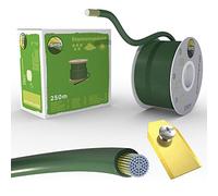 Cable de limitación de 250 m + 30 cuchillas para robot cortacésped, cortacésped, juego de accesorios de alambre de limitación para cable de búsqueda, compatible con Gardena Husqvarna