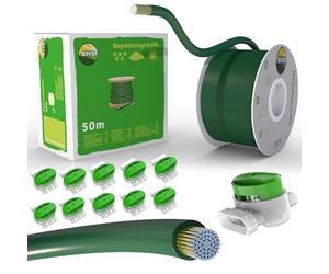Cable de limitación de 50 m + 10 conectores de cable para robot cortacésped,