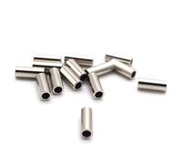 Cable de línea de pesca de 7 hebras de 5 a 200 libras, alambre líder de acero inoxidable recubierto de nailon con mangas de crimpado (100 fundas de crimpado 3.1#)