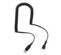 Cable de Mango para Máquina de Uñas 9mm, Resorte, Cobre Trenzado | Conector Dorado, Funda Tejida Reforzada, Conexión Estable, para Salones y Uso Doméstico, Negro