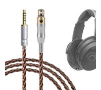 Cable de mejora de cobre Geekria Apollo compatible con Sennheiser HD 490 PRO Plus/HD 480 PRO Plus, de 4,4 mm balanceado a XLR de 4 pines, cable de repuesto HiFi (5,9 ft/1,8 m)