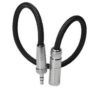 Cable de micr fono est reo KONDOR BLUE Mini XLR a miniconector de 3,5 mm (1/8 de pulgada) con montaje de tornillo de bloqueo (1/8 de pulgada) de