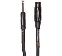 Cable de micrófono balanceado de la serie Black de Roland - Conectores XLR y de 1/4 de pulgada, 6 m de longitud - RMC-B20-HIZ, Negro