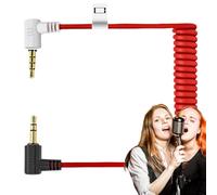 Cable de micrófono - Cable de altavoz | Adaptador de audio para micrófono de 3.5mm con conexión estable para altavoz portátil voces y grabación